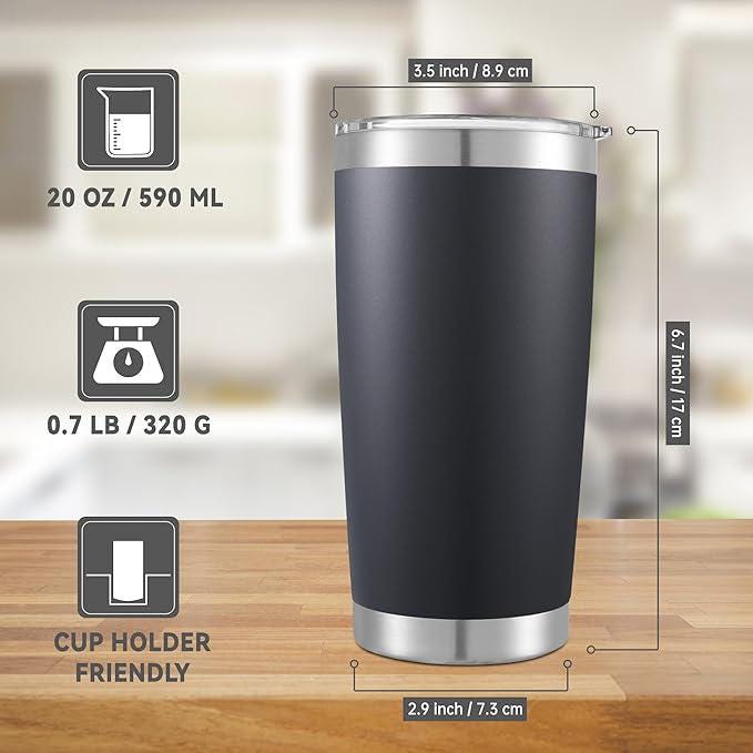 Engraved 20 oz Tumbler Stainless Steel Tumblers with Lid
