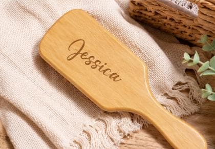 Personalized Bamboo Hair Brush
